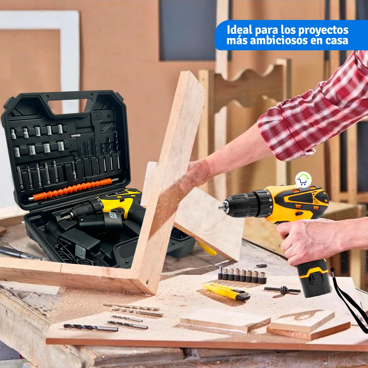Taladro Inalambrico Recargable 12V